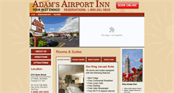 Desktop Screenshot of adamsairportinn.com